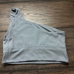 lululemon athletica Gray One-Shoulder Crop Top
